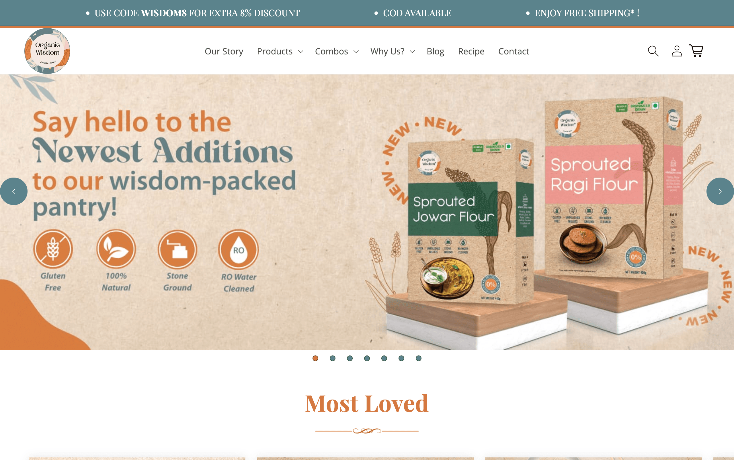 Organic Wisdom E-commerce